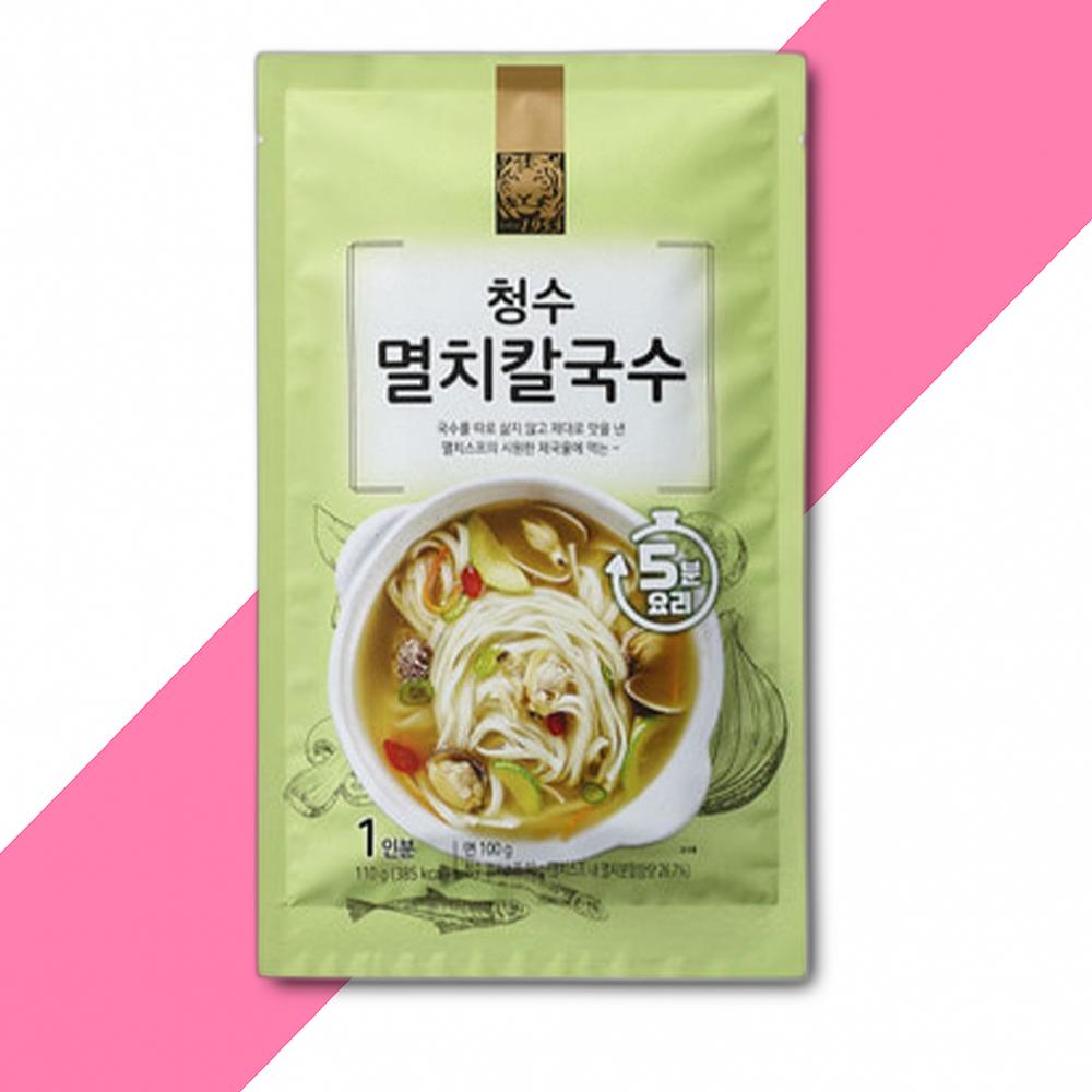 청수 멸치 칼국수 2인분 220G 15개 1박스 : 신도유통