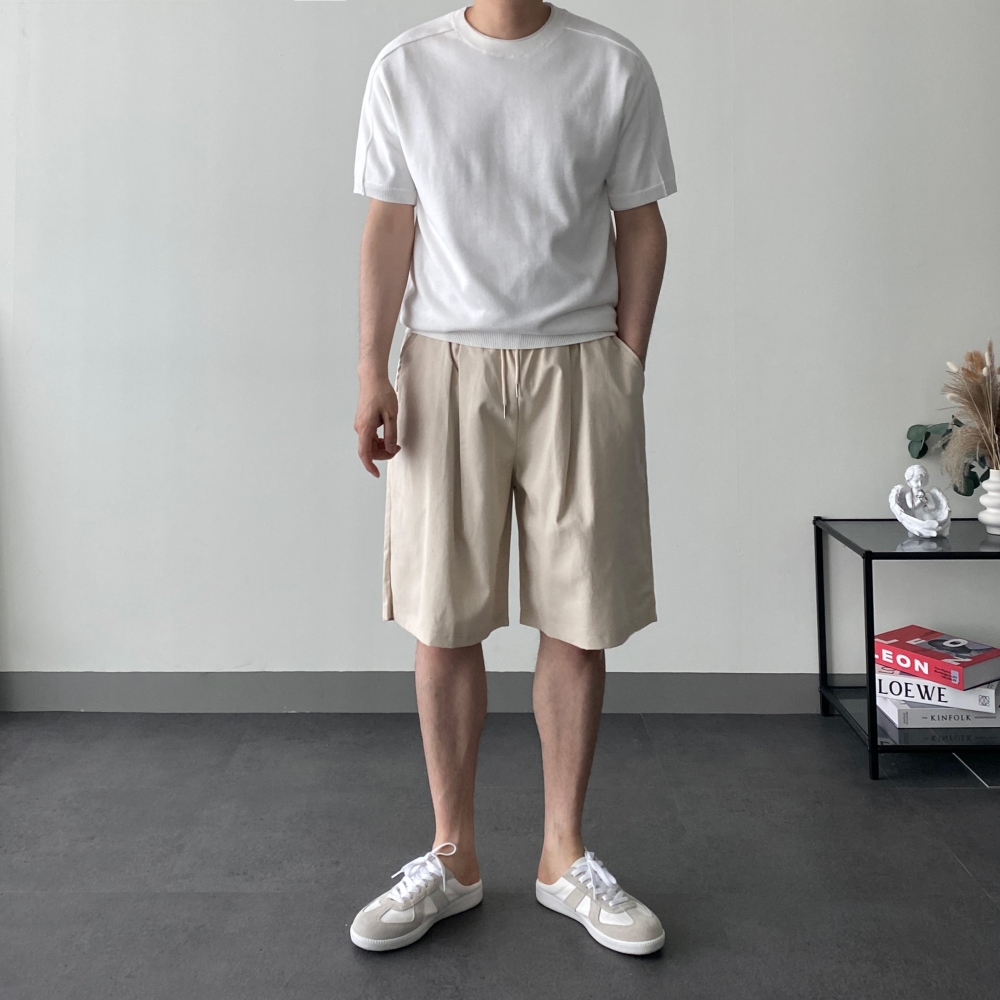 남자면반바지 남성5부반바지 치노반바지 - 상세 이미지 3