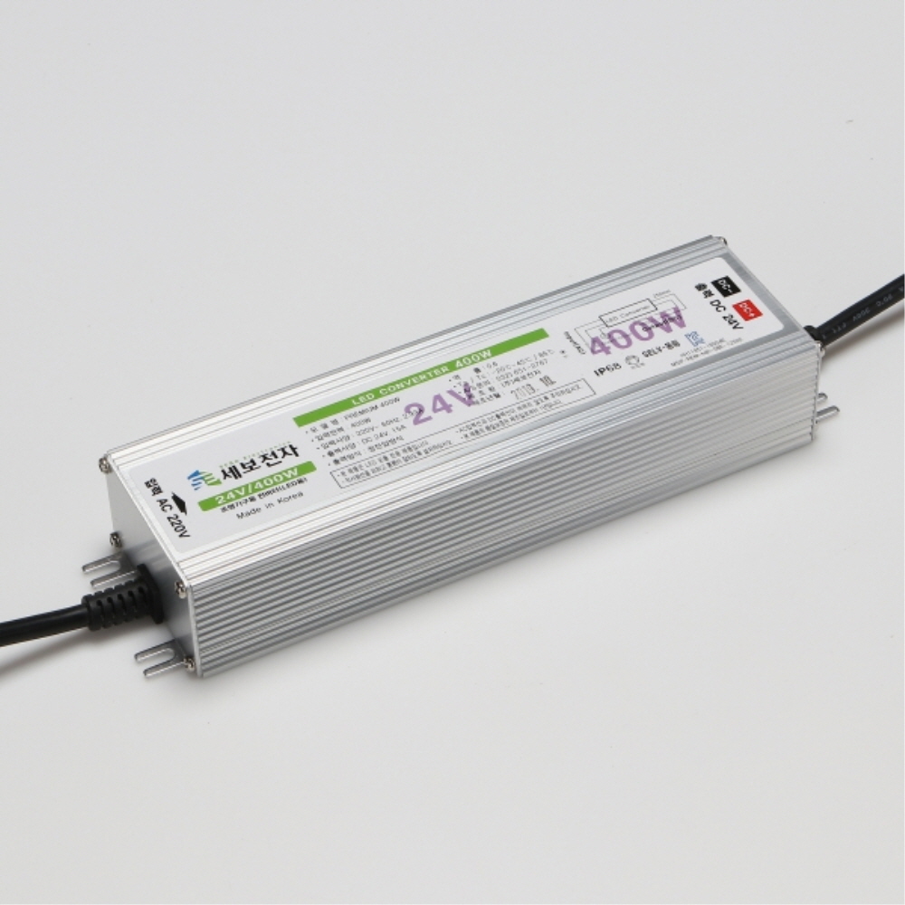 국산 LED 컨버터 SMPS DC24V PRIMIUM 400W 방수 안정기 세보전자 - 상세 이미지 2