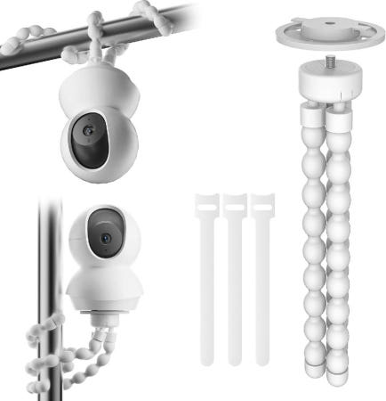 [해외]유연한 암 TP-Link Tapo C200/C210/C220/C230 보안 카메라호환스탠드 마운트 클립 팬헤드 삼각대 묶음배송가능