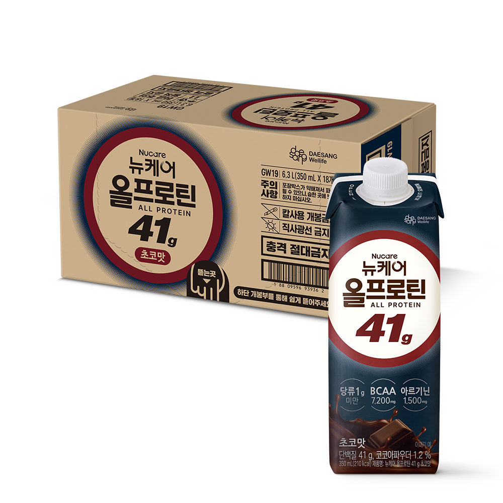 [단백질 41g] 뉴케어 올프로틴 초코맛 350mL 18팩 단백질음료 - 상세 이미지 3