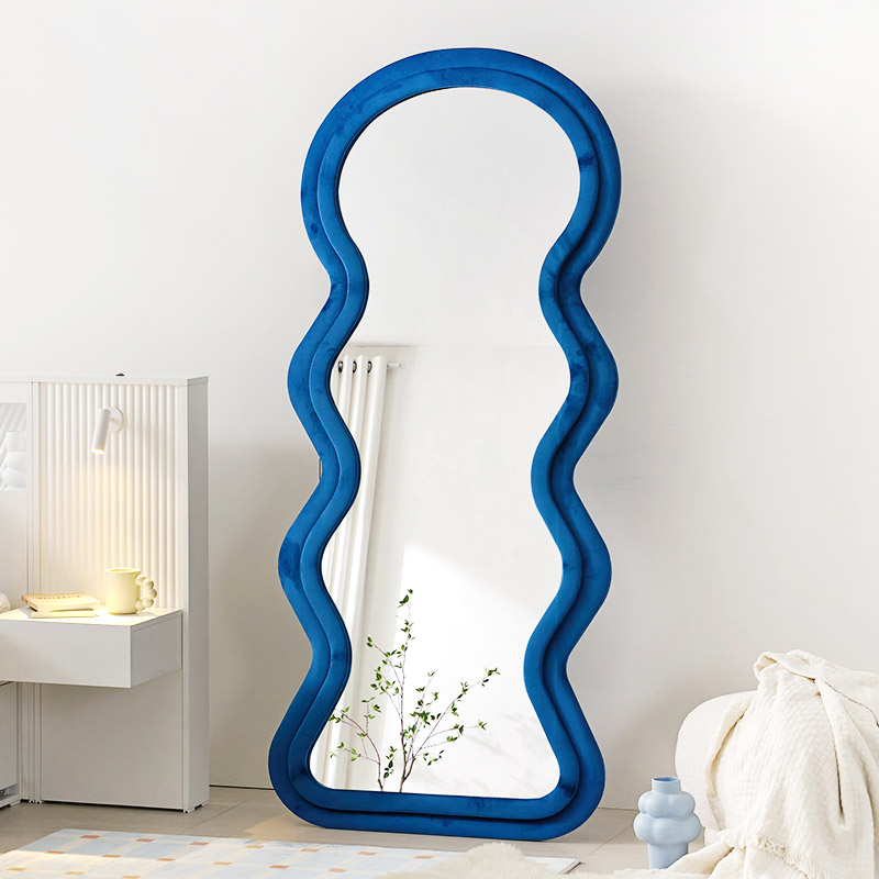 e스마트 인테리어 스탠드거울 현관 물결 웨이브 와이드 전신거울 대형