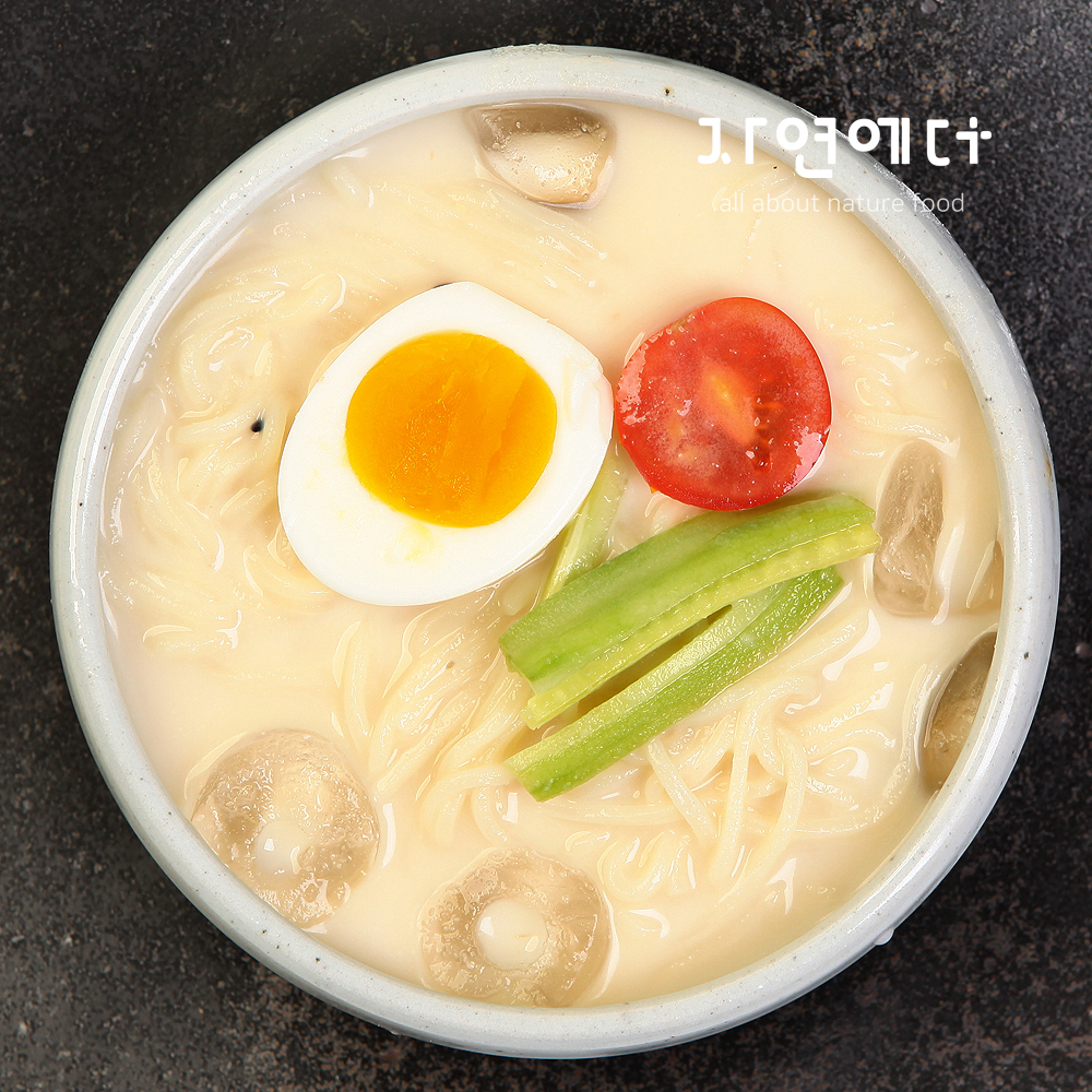 콩국수 쫄깃한면발 생사리국수1kg + 콩가루6봉 / 6인분 : 자연에더
