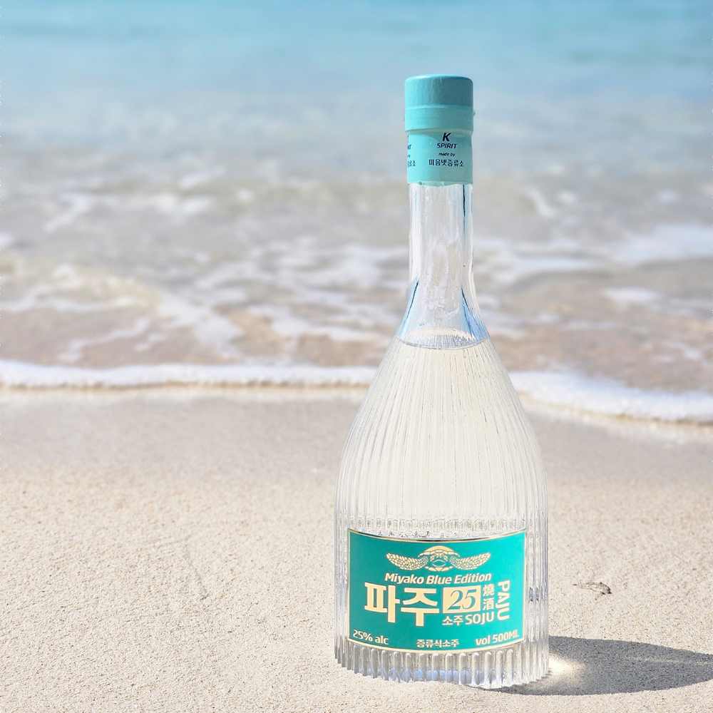 소주랩소디 출연 미음넷증류소 파주소주 파주25 미야코 블루 에디션 500ml 25% 증류식소주 1병 - 메인 이미지