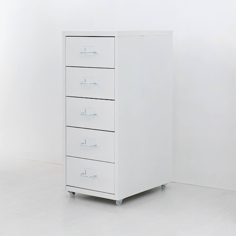 OFFICY 서랍장 280mmx410mmx685mm, 5단, 다크그레이 5343.4554 이미지 6