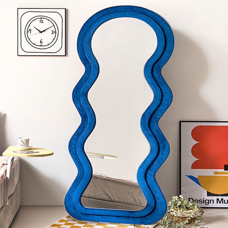 e스마트 인테리어 스탠드거울 현관 물결 웨이브 와이드 전신거울 대형