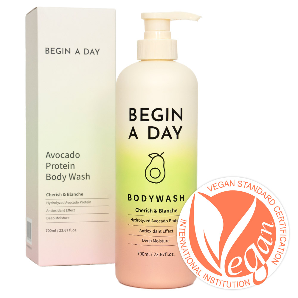 비긴어데이 아보카도 단백질 바디워시 히알루론산 보습 저자극 퍼퓸 700ml - 상품 이미지