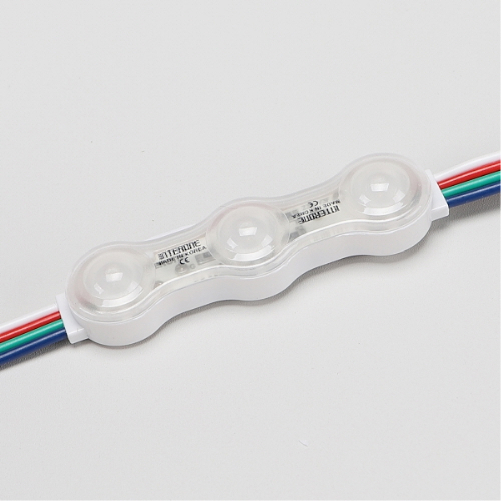 국산 LED 3구 모듈 RGB 5050 Z3U-V05-F 렌즈형 100개 문자 간판 조명 인터원 - 상세 이미지 3