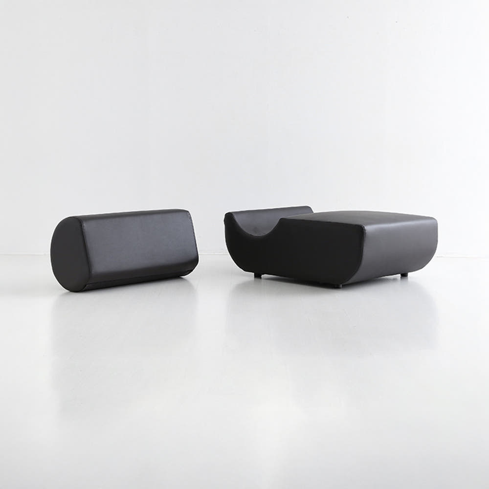 앰보 1인 소파 등받이 분리형 블랙브라운 8780.4970