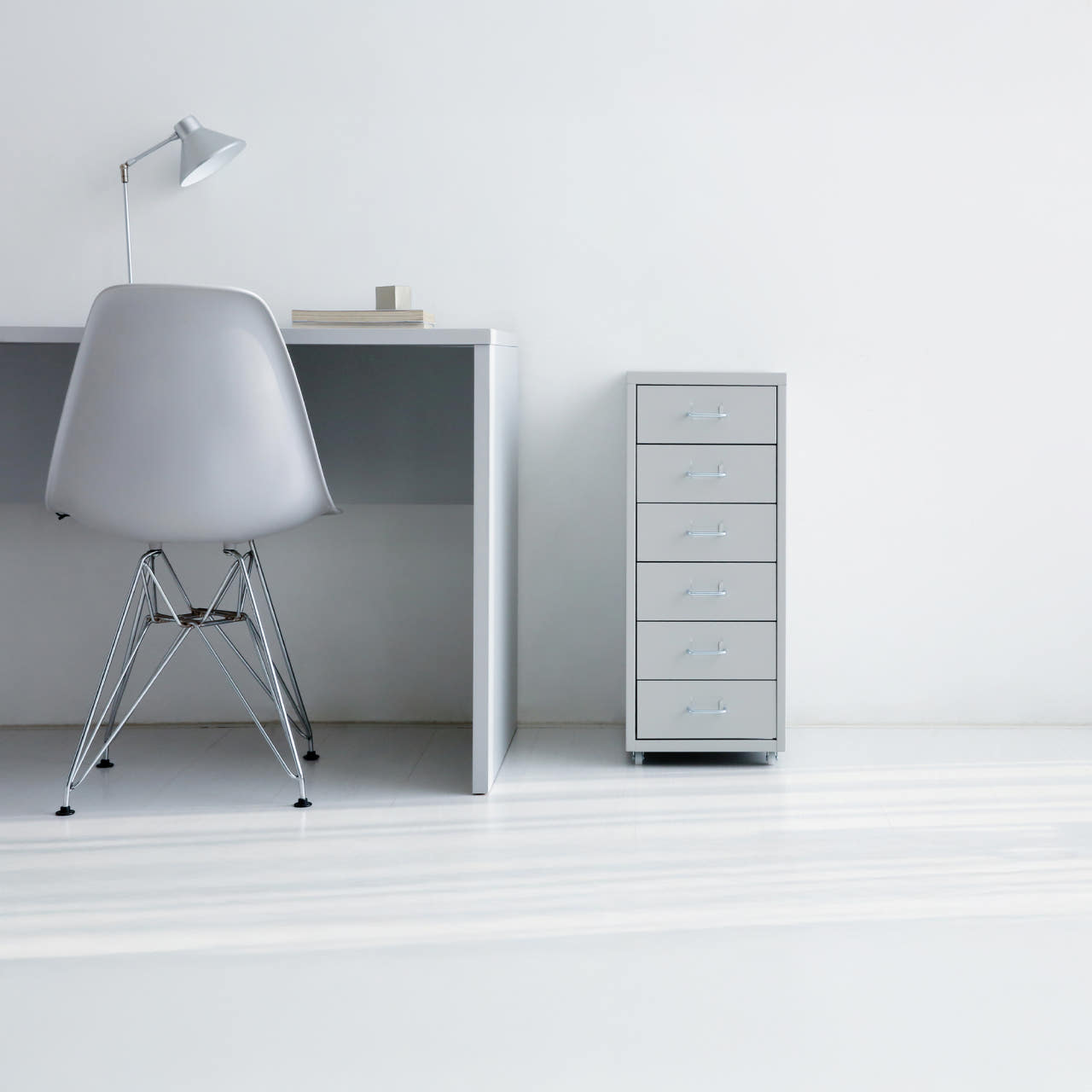 OFFICY 서랍장 280mmx410mmx685mm, 6단, 라이트그레이 2905.4753 - 상세 이미지 4