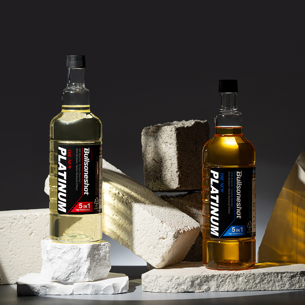 (+물주머니)[1+1이벤트]5in1 불스원샷 THE NEW 플래티넘 연료첨가제 500ml 휘발유