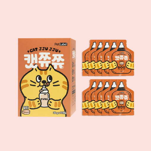 펫라벨 캣쮸쮸 고양이간식 참치 30gx10p - 상품 이미지