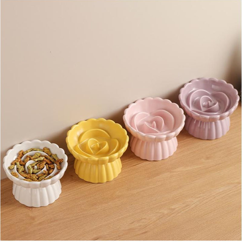 강아지밥그릇 고양이 물그릇 슬로우 식기 사료 그릇