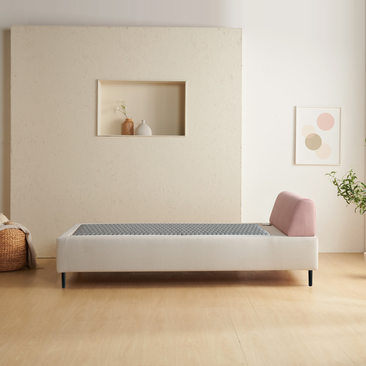 1+1 가보건강침대 황토 밀양흙침대 세라믹볼 세라믹스 돌침대 싱글 패브릭 S로웰SE