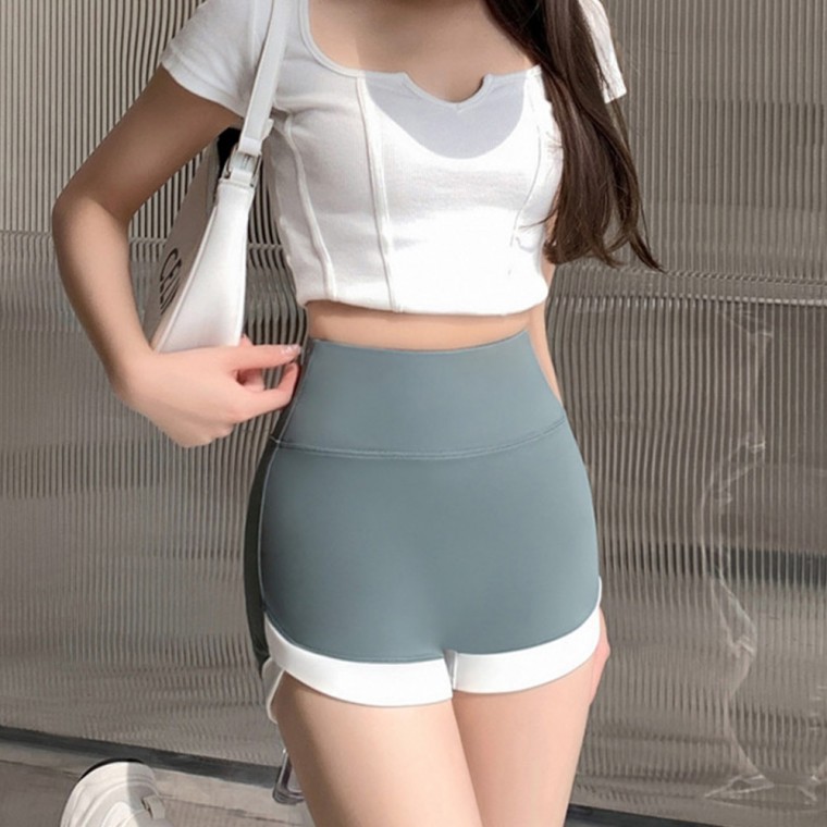 여성 반바지 레깅스 요가 필라테스 바지 차콜, M - 상세 이미지 5