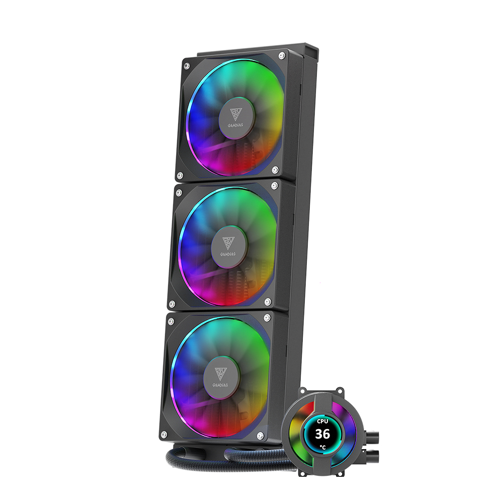 겜디아스 GAMDIAS CHIONE P3-360U CPU 수랭쿨러 블랙 - 상세 이미지 3