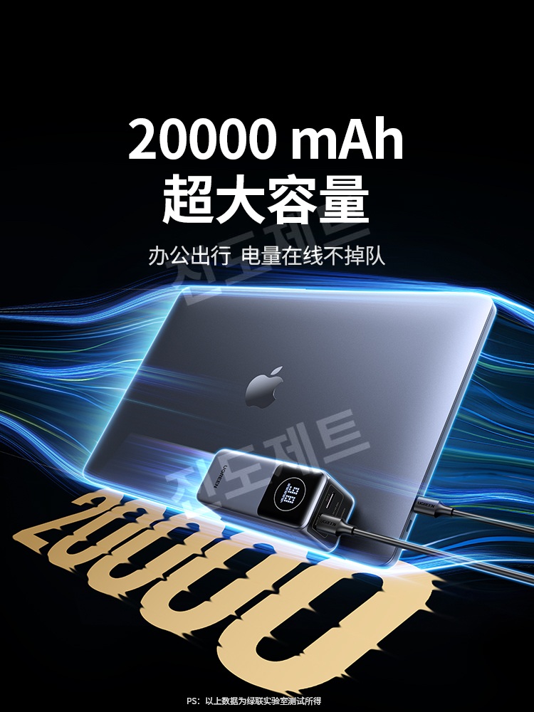 고속충전 보조배터리 여행용 전원공급 포트 핸드폰 100W 파워뱅크 + 65W GaN 키트 20000mAh - 상세 이미지 4