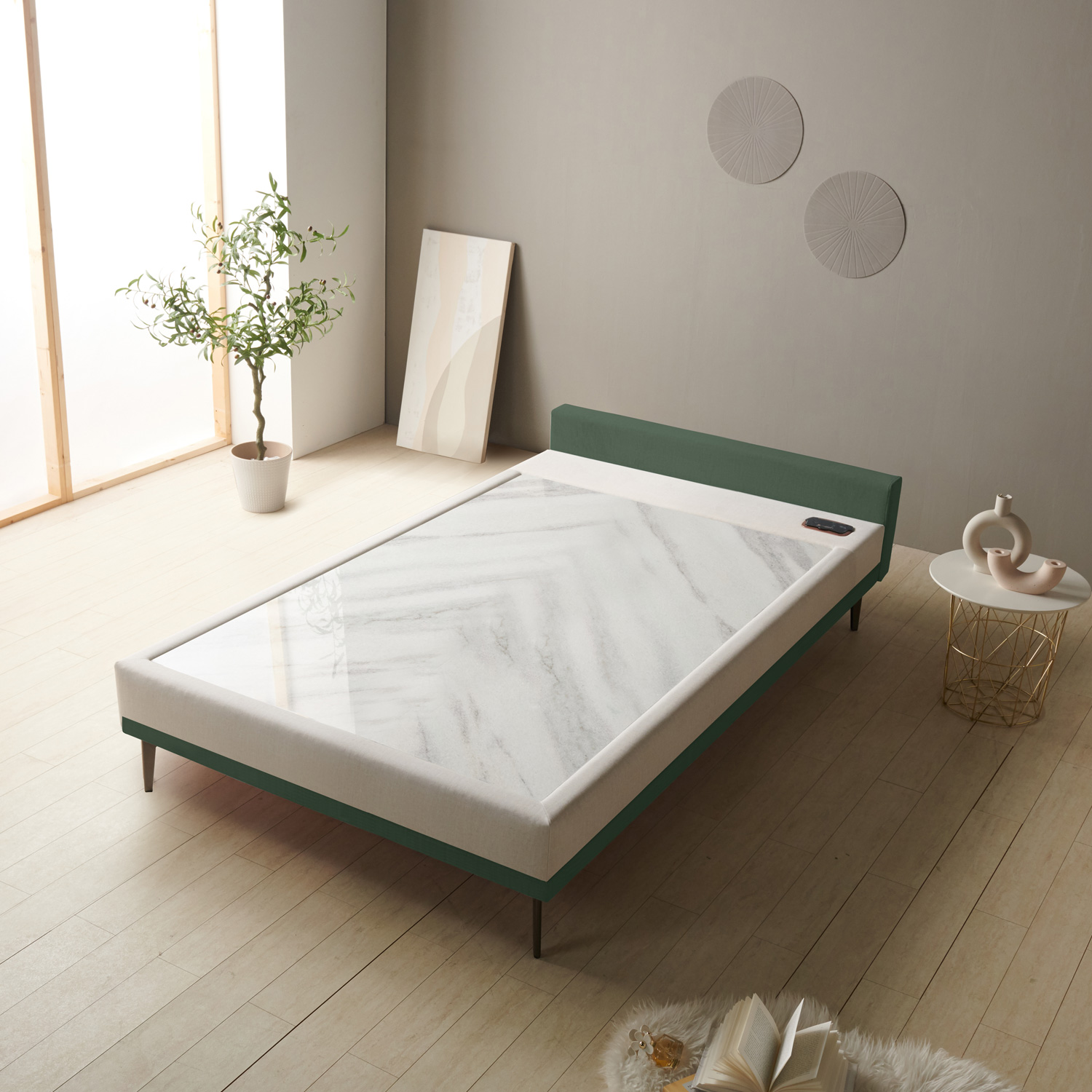 가보건강침대 황토 밀양흙침대 세라믹볼 세라믹스 돌침대 슈퍼싱글 패브릭 SS라니SE - 상세 이미지 4