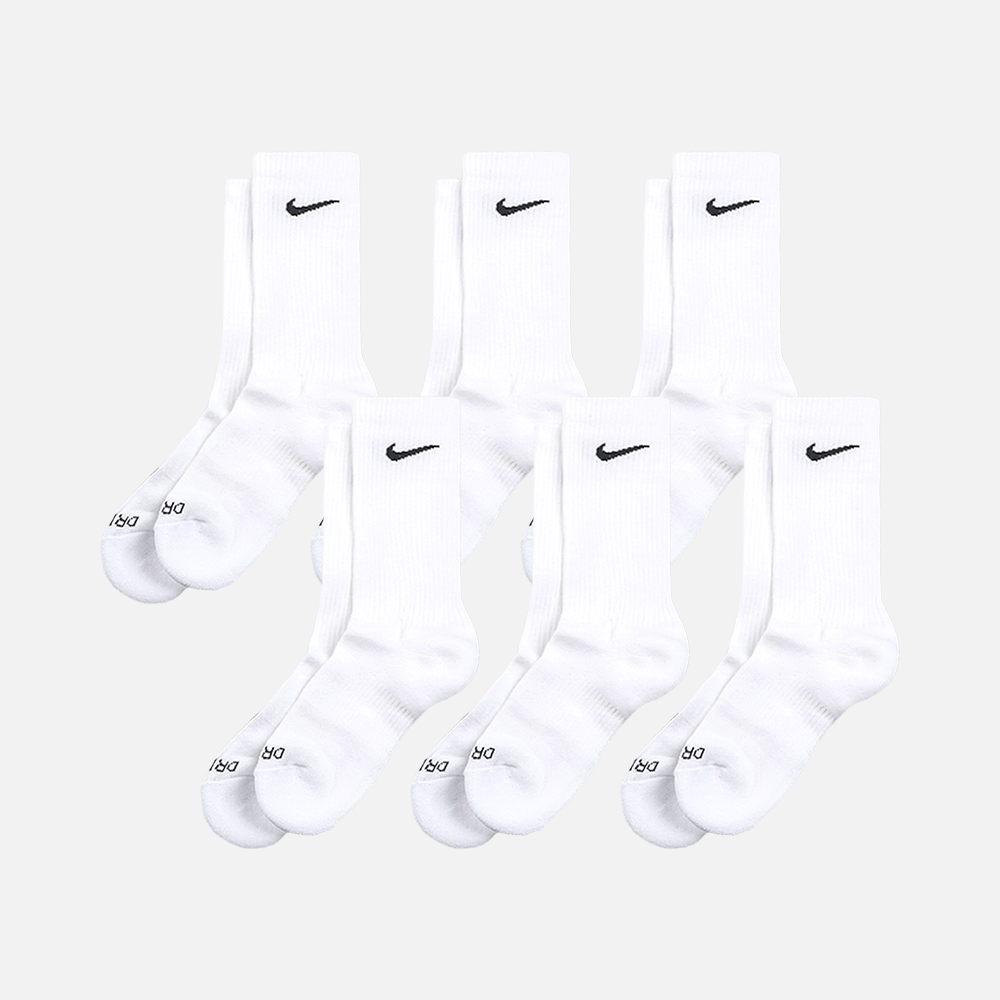 나이키 에브리데이 스우시 장목 양말 6팩 SX6897-100