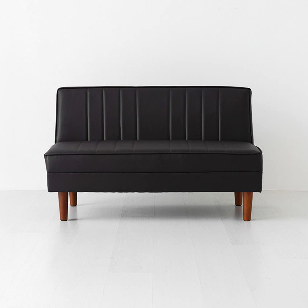 앰보 2인소파 일자형 블랙브라운 7105.7043