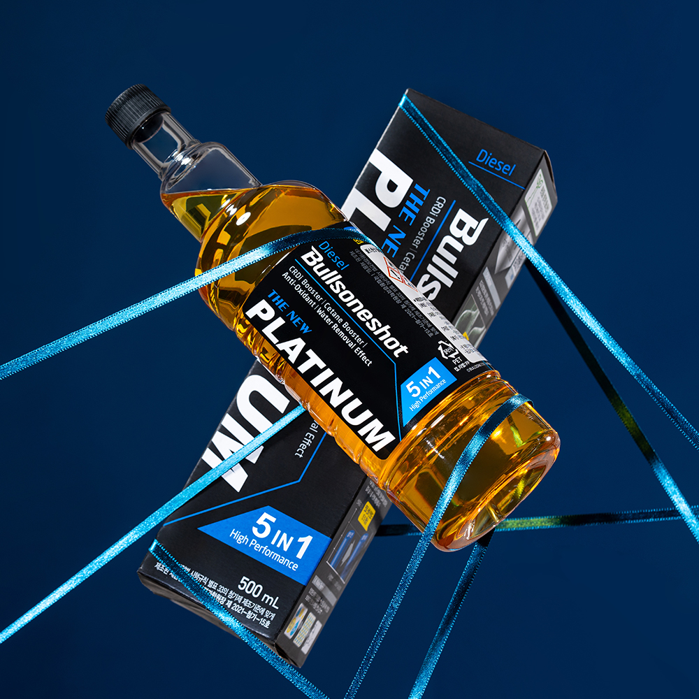 (+물주머니)[1+1이벤트]5in1 불스원샷 THE NEW 플래티넘 연료첨가제 500ml 휘발유