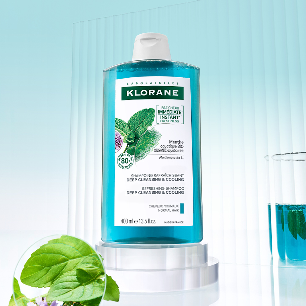 [클로란] 아쿠아민트 딥클렌징 쿨링 샴푸 400ml (각질케어&쿨링) 이미지 7