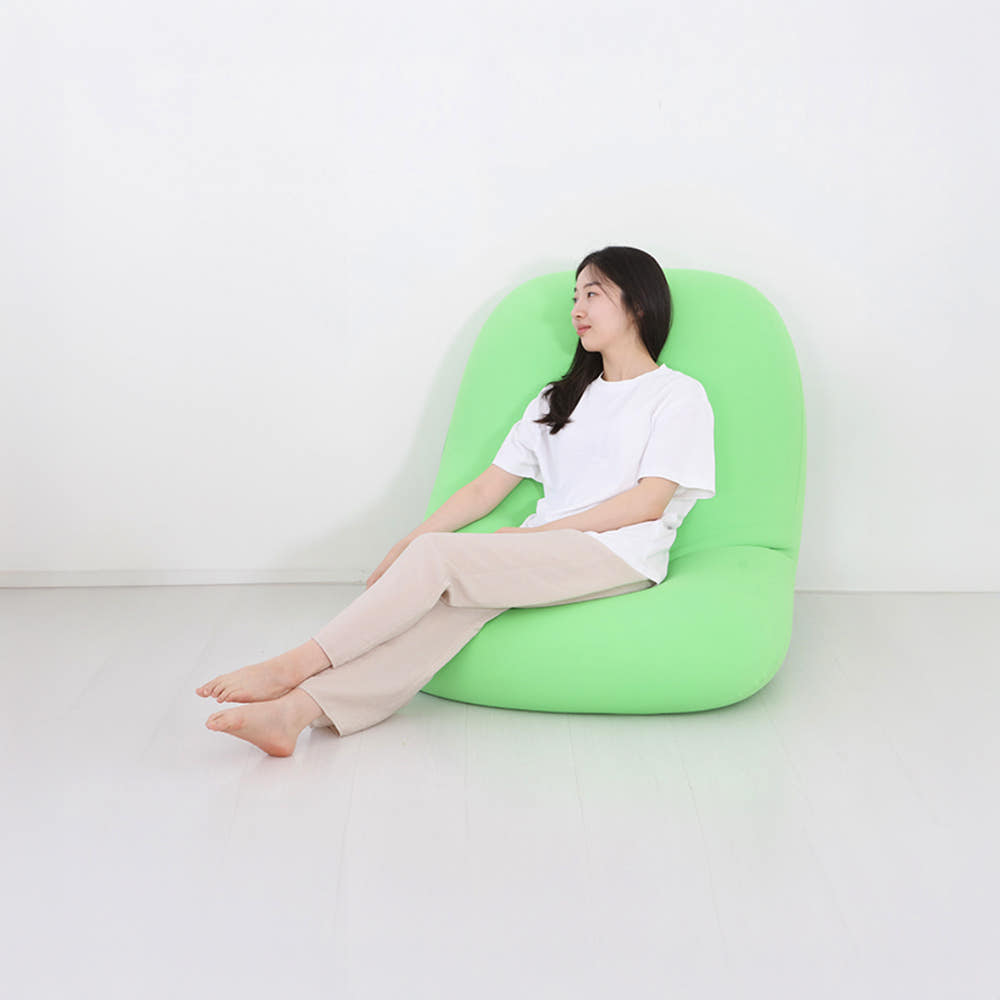 앰보 1인 패브릭 빈백소파 LS001 그레이 1586.7059