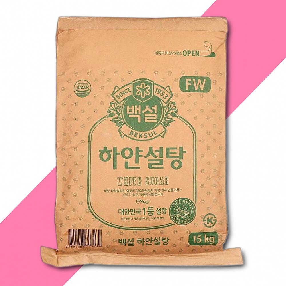 백설 하얀 설탕 15KG 백설 하얀 설탕 가공식품 : 블루칩몰