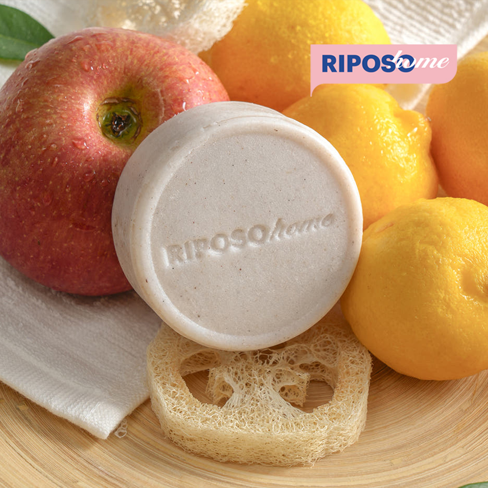 리포소홈 고체 비누 설거지바 100g 11가지 곡물 설거지 비누 주방 워싱바