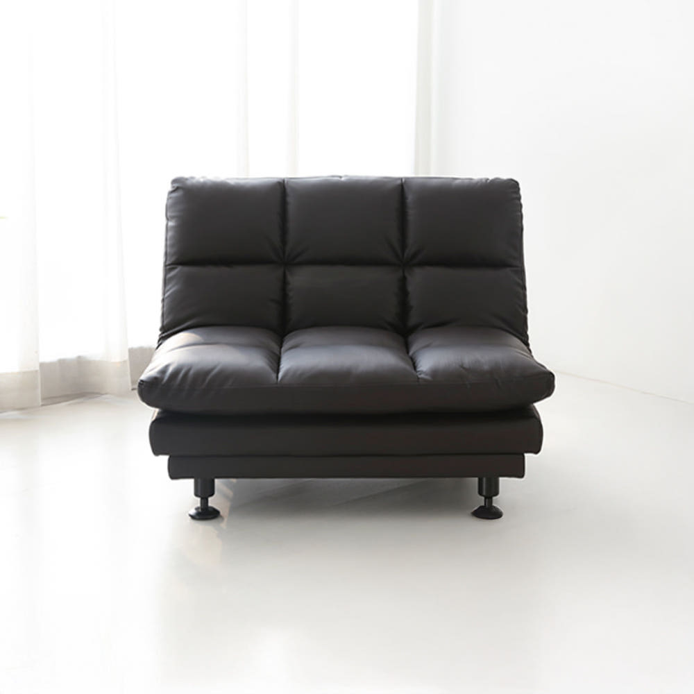 앰보 1인 멀티 소파 소가죽 블랙브라운 8257.0353, 1인용