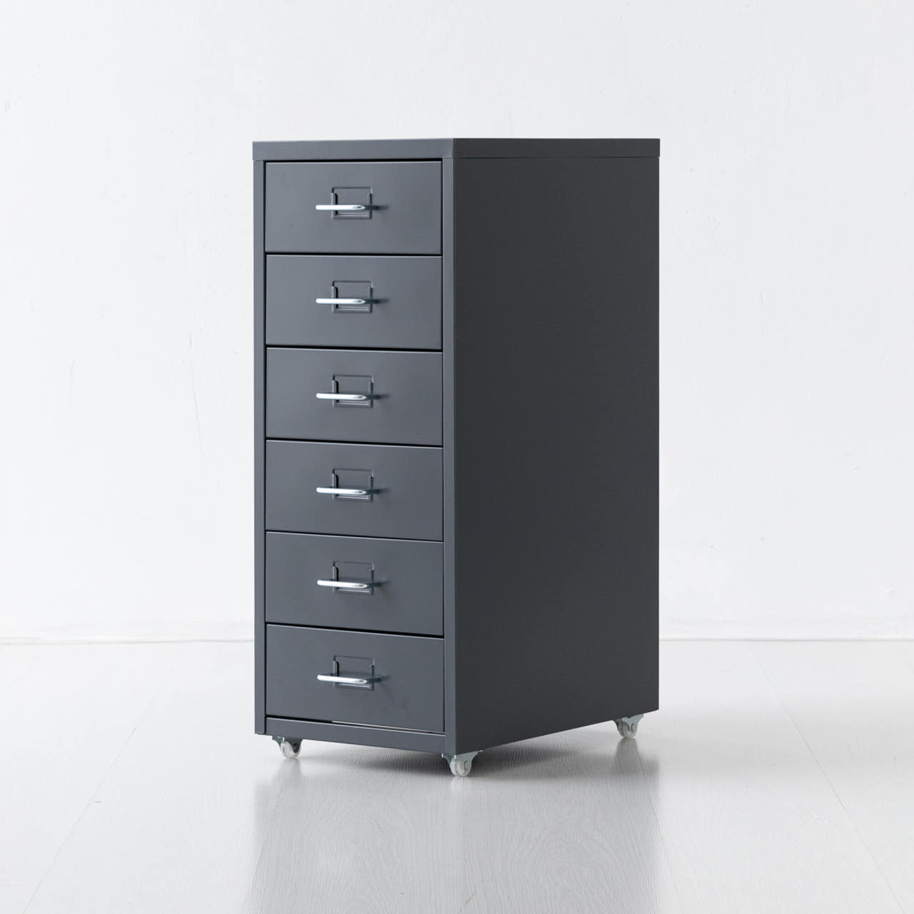 OFFICY 서랍장 280mmx410mmx685mm, 6단, 다크그레이 2403.1338 이미지 6