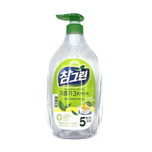 참그린 레몬 녹차 주방세제 1.2L 리필 - 상세 이미지 2