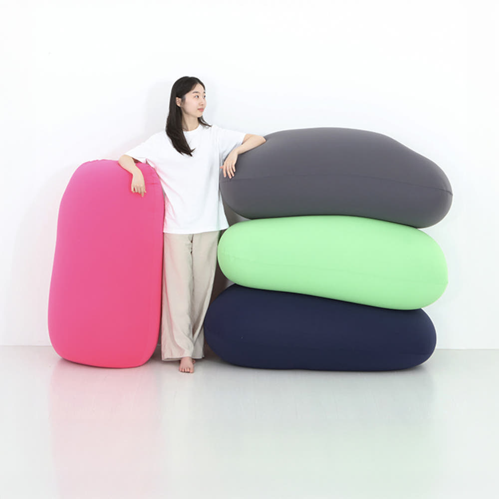 앰보 1인 패브릭 빈백소파 LS001 그레이 1586.7059