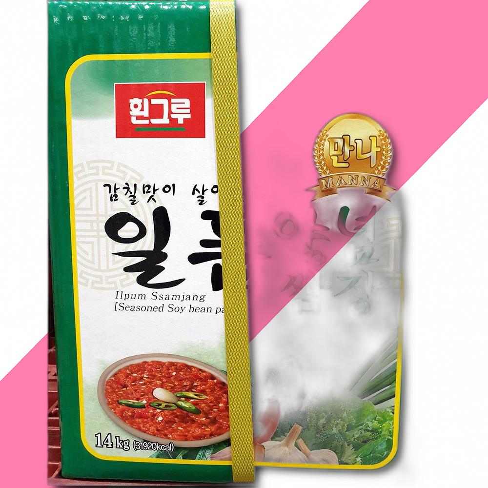 쌈장 흰그루 14KG 쌈장대용량 쌈장말통 양념쌈장 고기소스 : 다드림유통