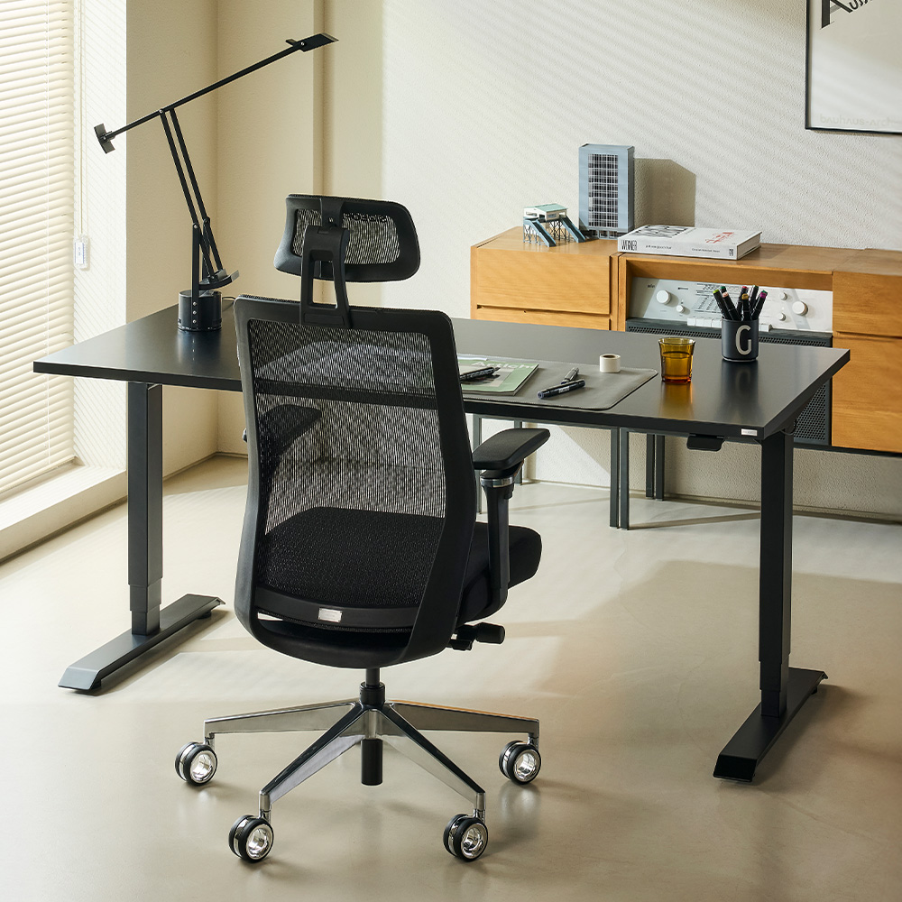 사이즈오브체어 프리미엄 3size S/M/L 사무용 컴퓨터 사무실 메쉬 허리 의자 상세 이미지 3