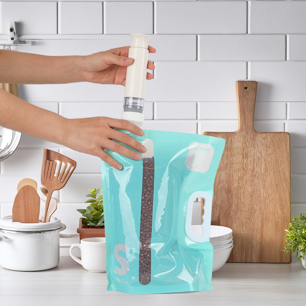 다용도 쌀보관통 밀폐 진공 쌀통 잡곡통 2kg - 상세 이미지 2