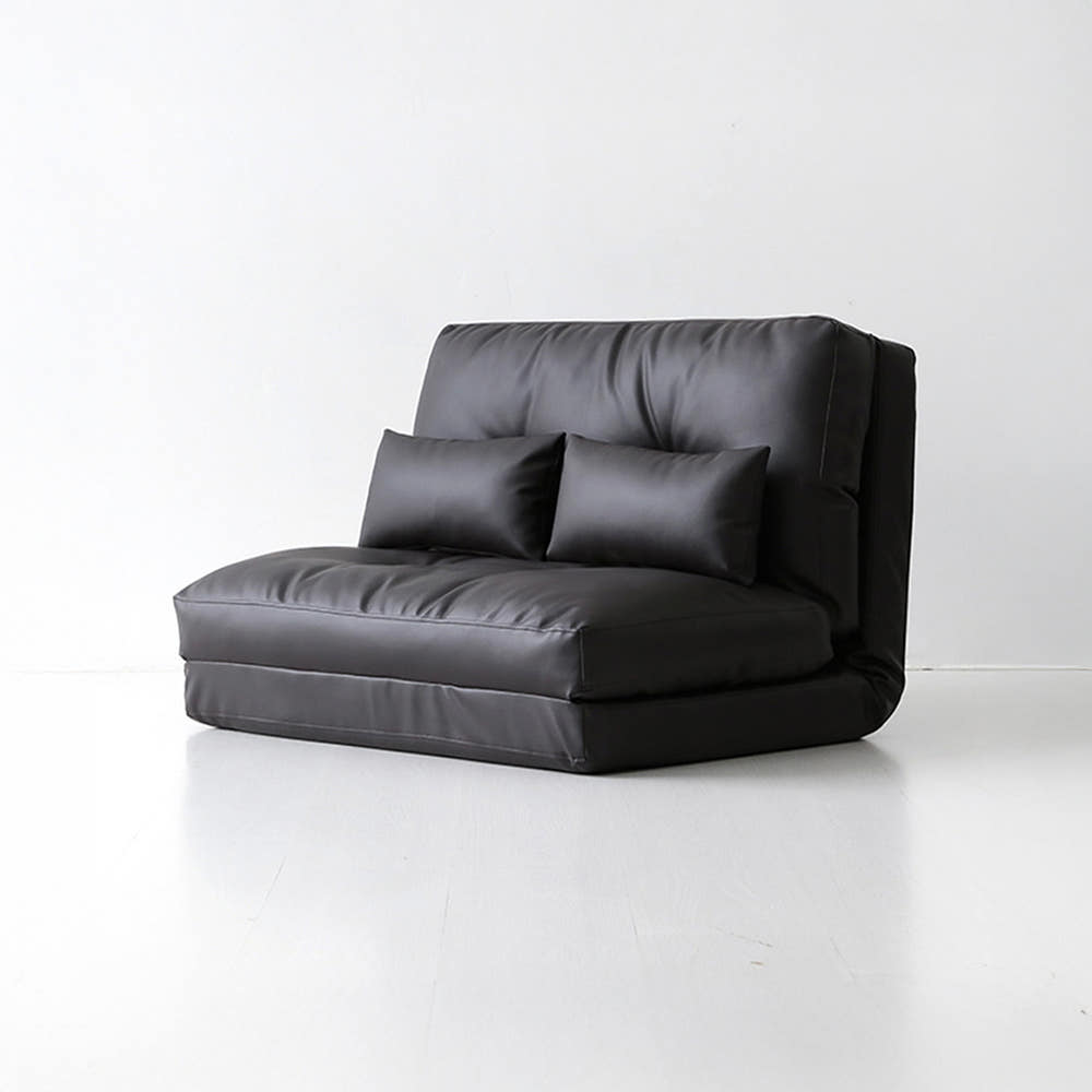 앰보 1인 좌식 소파베드 B형 스툴미포함, 블랙브라운 3291.7650, 1인용