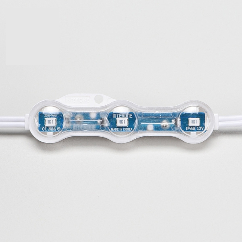 국산 LED 3구 모듈 청색 Z3U-V05-B 고효율 200개 렌즈형 간판 조명 인터원 - 상세 이미지 2