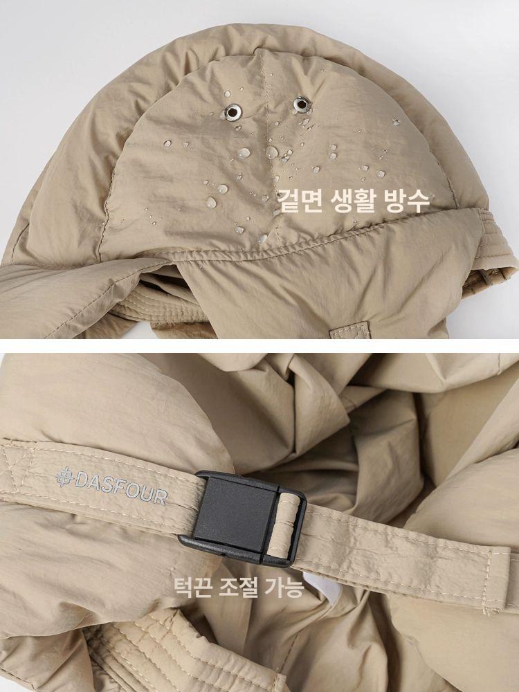 방한 귀도리 다운 패딩 귀달이모자 방풍 캐주얼 - 상세 이미지 5