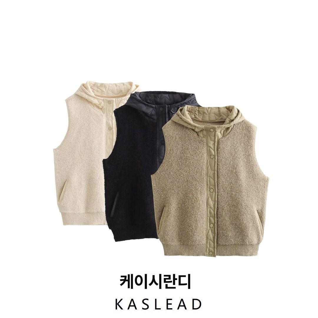 할머니 레이어드 베스트 경량 뽀글이 뷔스티에 퍼 촌캉스 누빔 - 상세 이미지 2