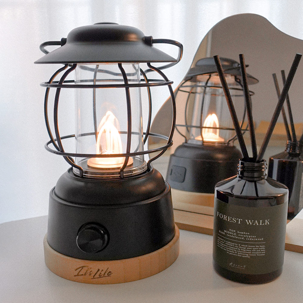 빈티지 감성 캠핑 랜턴 충전식 차박 LED 조명 램프