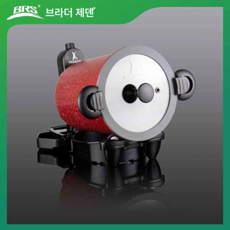 통돌이 오븐 바비큐 차박 가정용 회전 굽는 레드 바베큐불판 블랙 와인레드