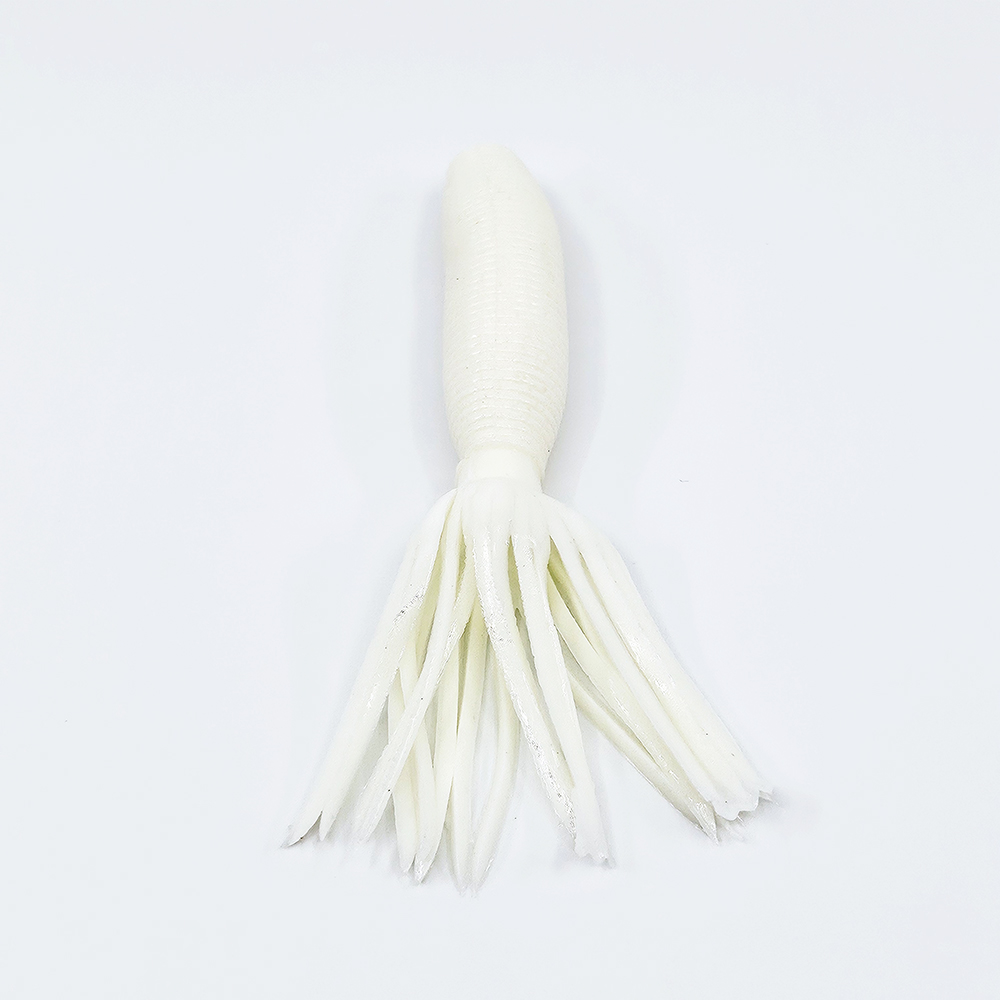 캣츠크로우 아네모네 배스 이카웜 노싱커웜 고비중웜 001 화이트, 10cm(4인치) - 상세 이미지 2