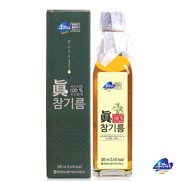 [영월농협] 동강마루 국내산 진참기름 300ml(1병) : 놀이터유통