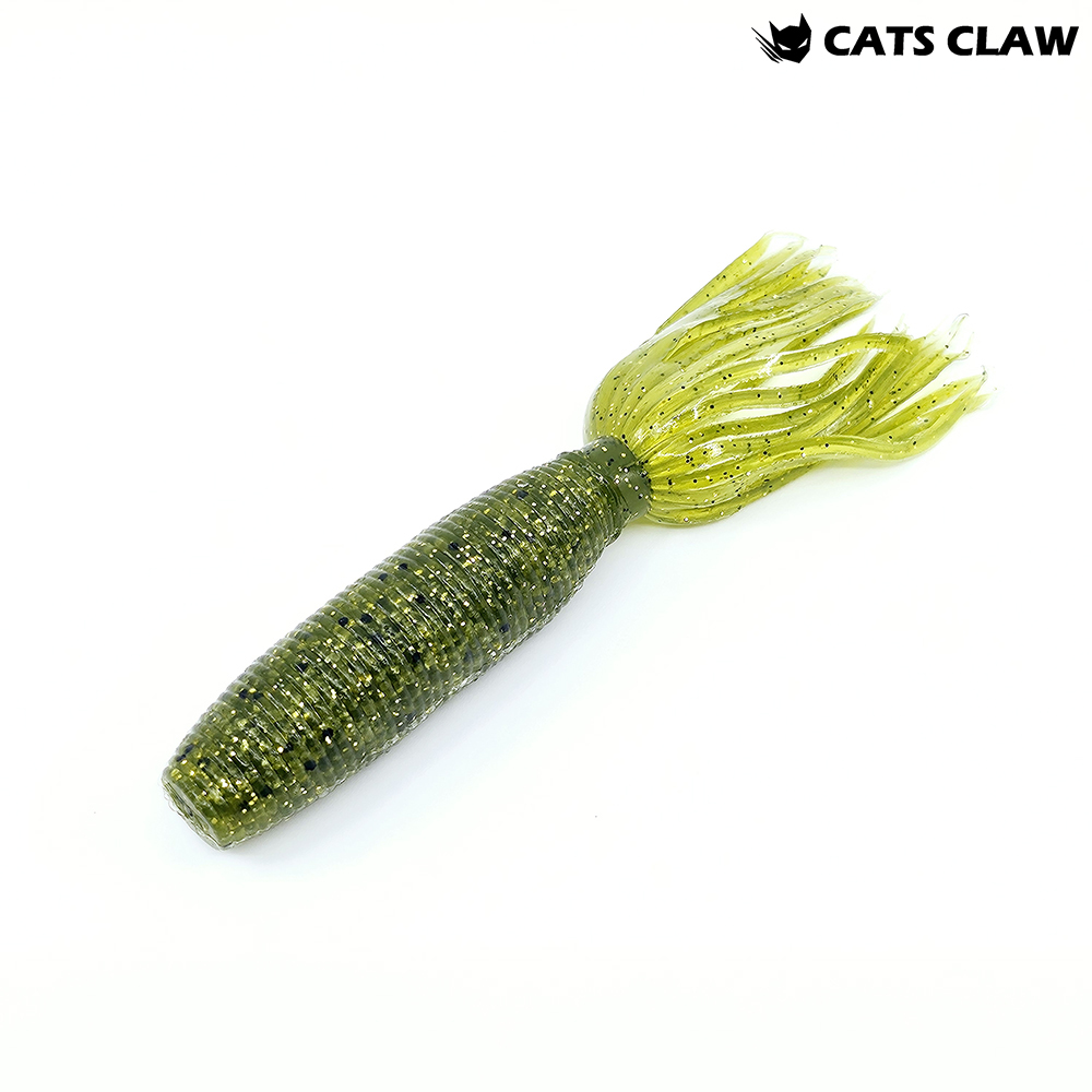 캣츠크로우 아네모네 배스 이카웜 노싱커웜 고비중웜 028 워터멜론 골드, 10cm(4인치) - 상품 이미지