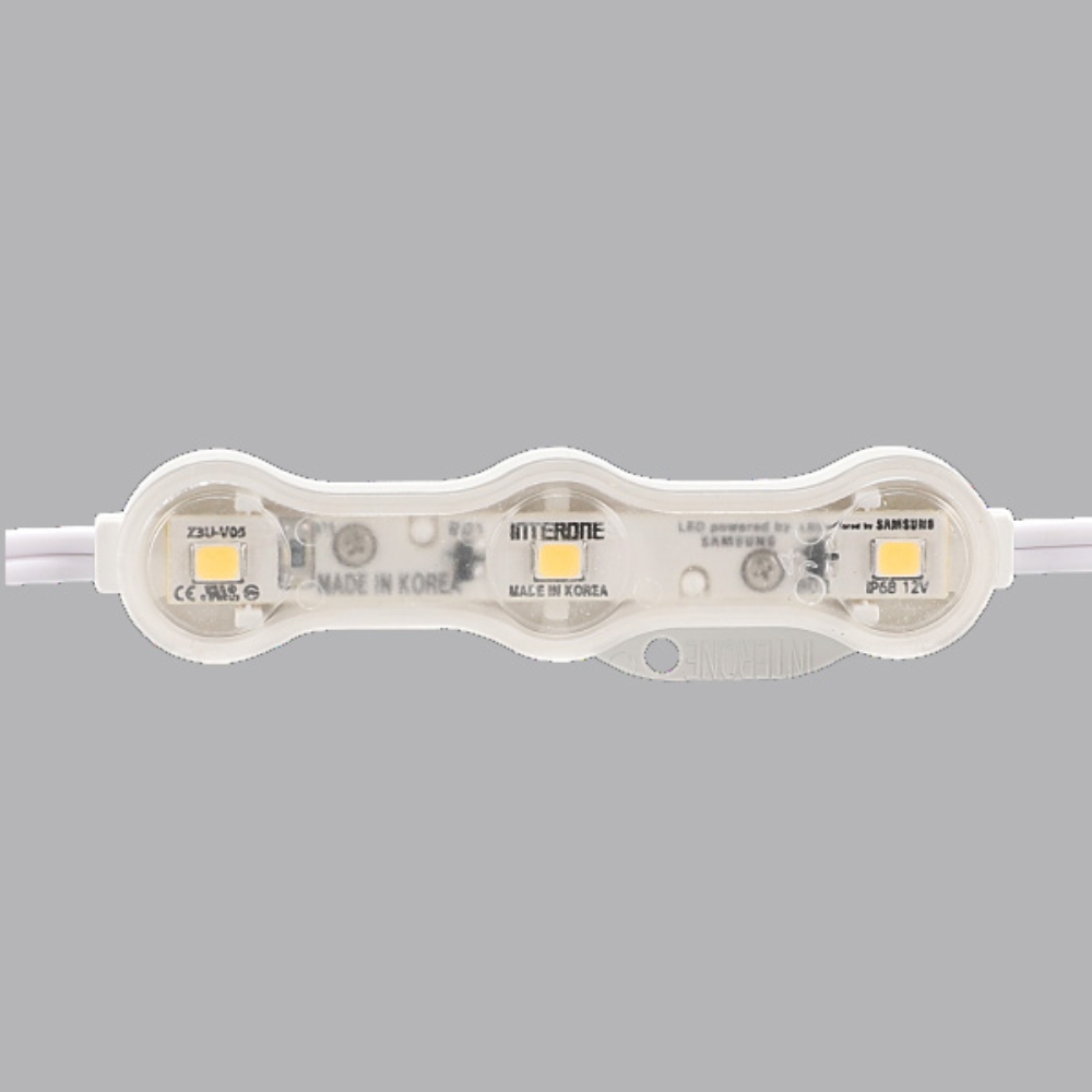 국산 LED 3구 모듈 주백색 Z3U-V05-W 고효율 200개 렌즈형 간판 조명 인터원 - 상세 이미지 2