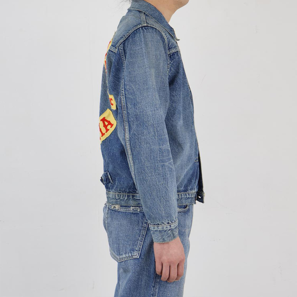 폴카운트 데님 자켓 Type1 Denim Jacket Dartford With Patch 청자켓 2107HA - 상세 이미지 4