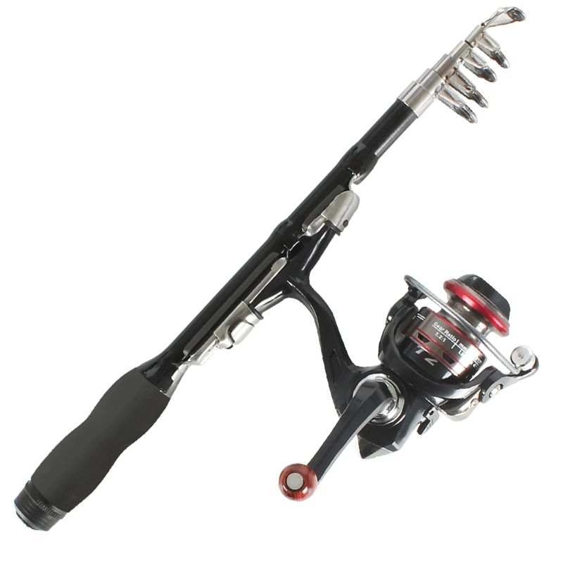 미니 휴대용 바다 세트 소형 던지기 접이식 여행용 낚시대 풀세트 금속릴 2.1m 맨몸 낚싯대