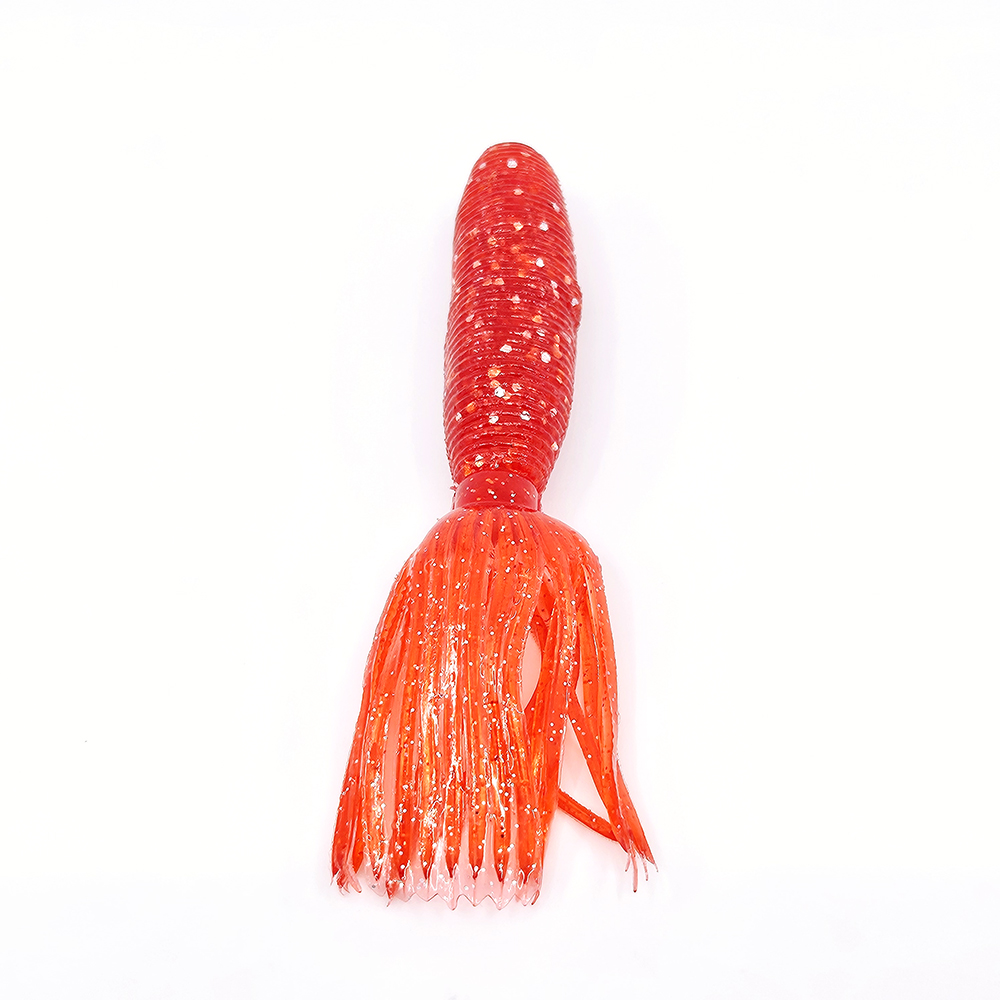 캣츠크로우 아네모네 배스 이카웜 노싱커웜 고비중웜 005 레드 실버, 10cm(4인치) - 상세 이미지 2