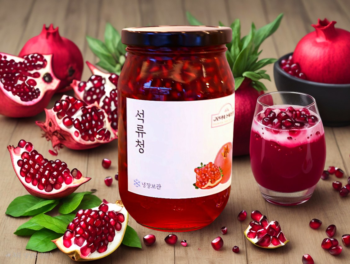 규린이네 석류청 수제청 과일청 답례품 차 선물 세트 카페 납품 500g